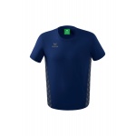 Erima Leisure T-shirt Essential Team - soft cotton blend, classic cut - navy blue/grey Men